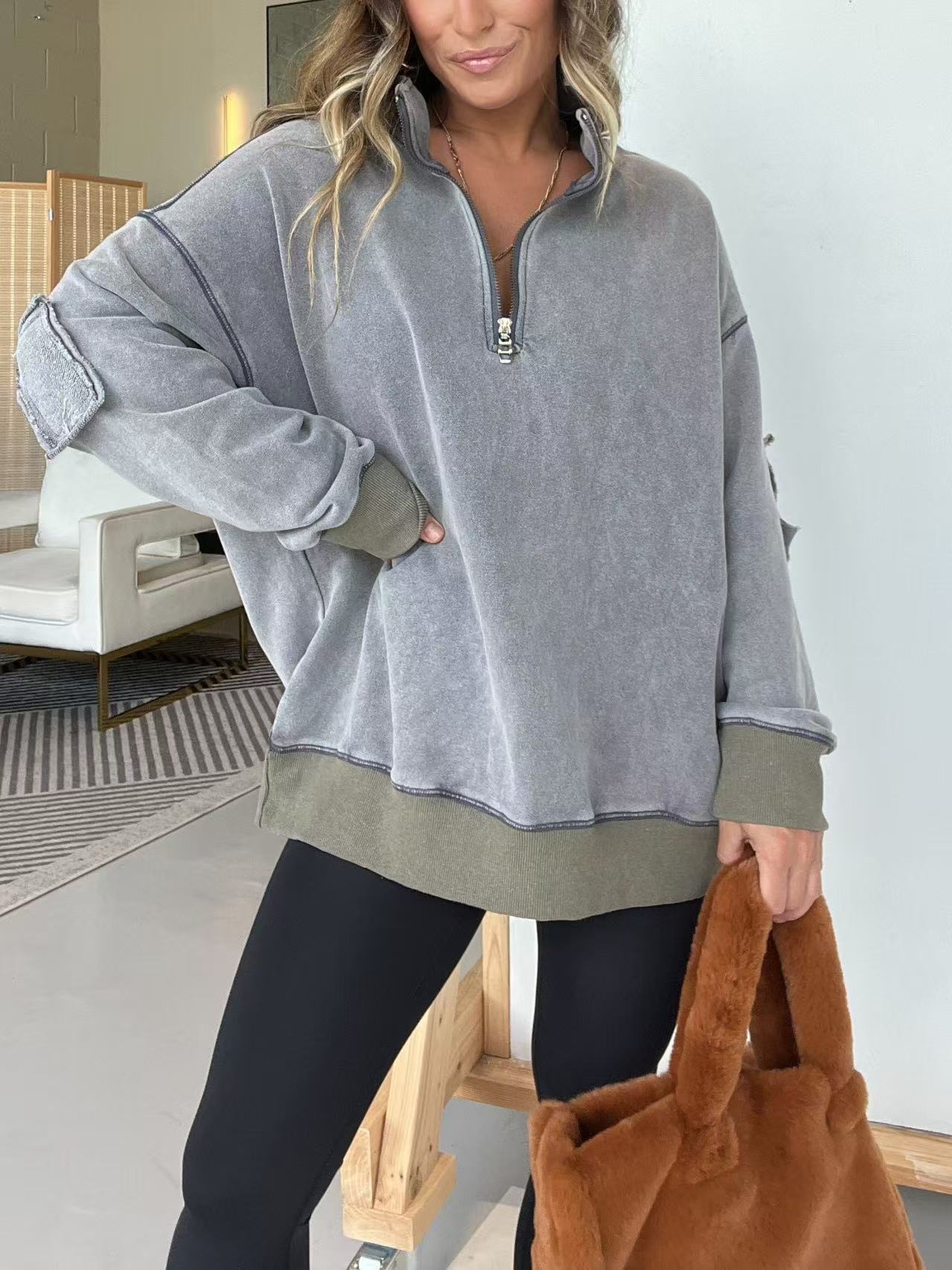 Molleton confortable pour femme avec demi-fermeture éclair Berg-Feldt