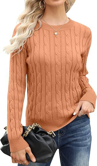 Pull-over en tricot classique pour femme avec motif torsadé Berg-Feldt