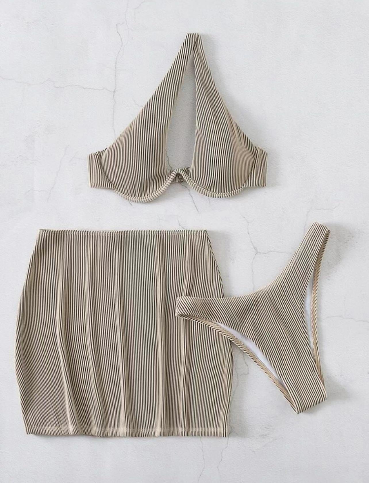 Ensemble de bikini avec jupe pour femmes de berg-feldt
