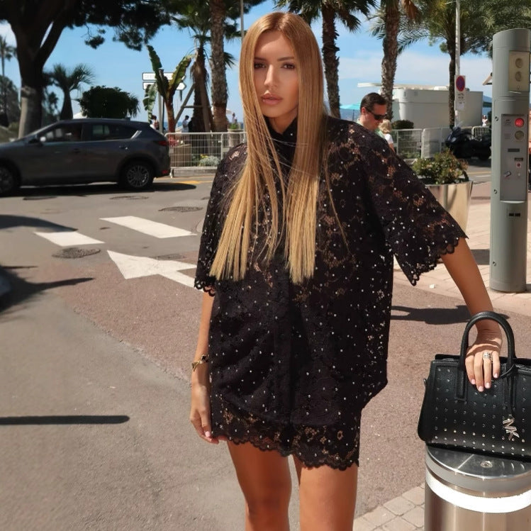 Élégante tenue d'été aérée pour femme : dentelle & short de berg-feldt