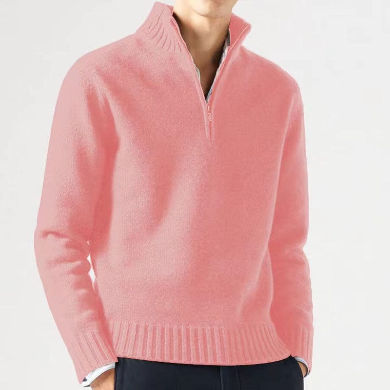 Sweater pour homme à col montant avec fermeture éclair moderne Berg-Feldt