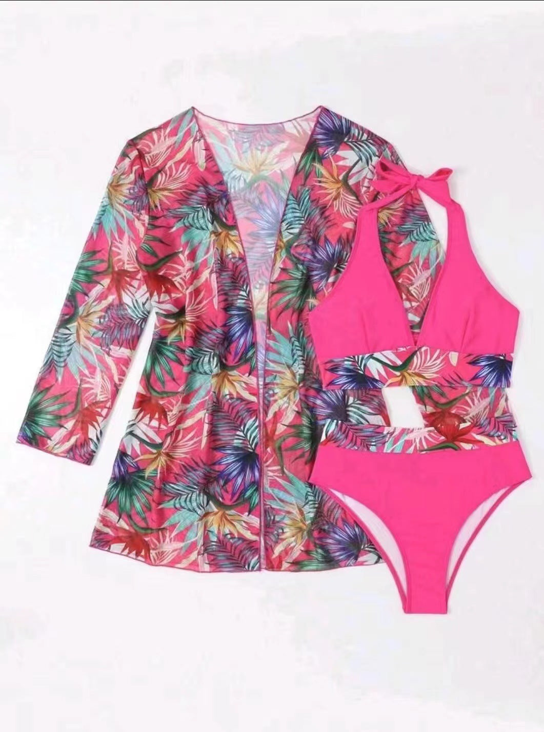 Bikini fleuri tendance pour femme avec kimono par berg-feldt