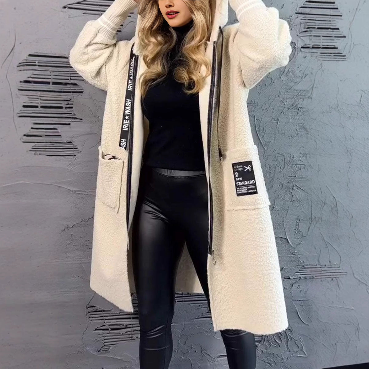 Veste Teddy Douillette avec Poches Pratiques Femme Berg-Feldt