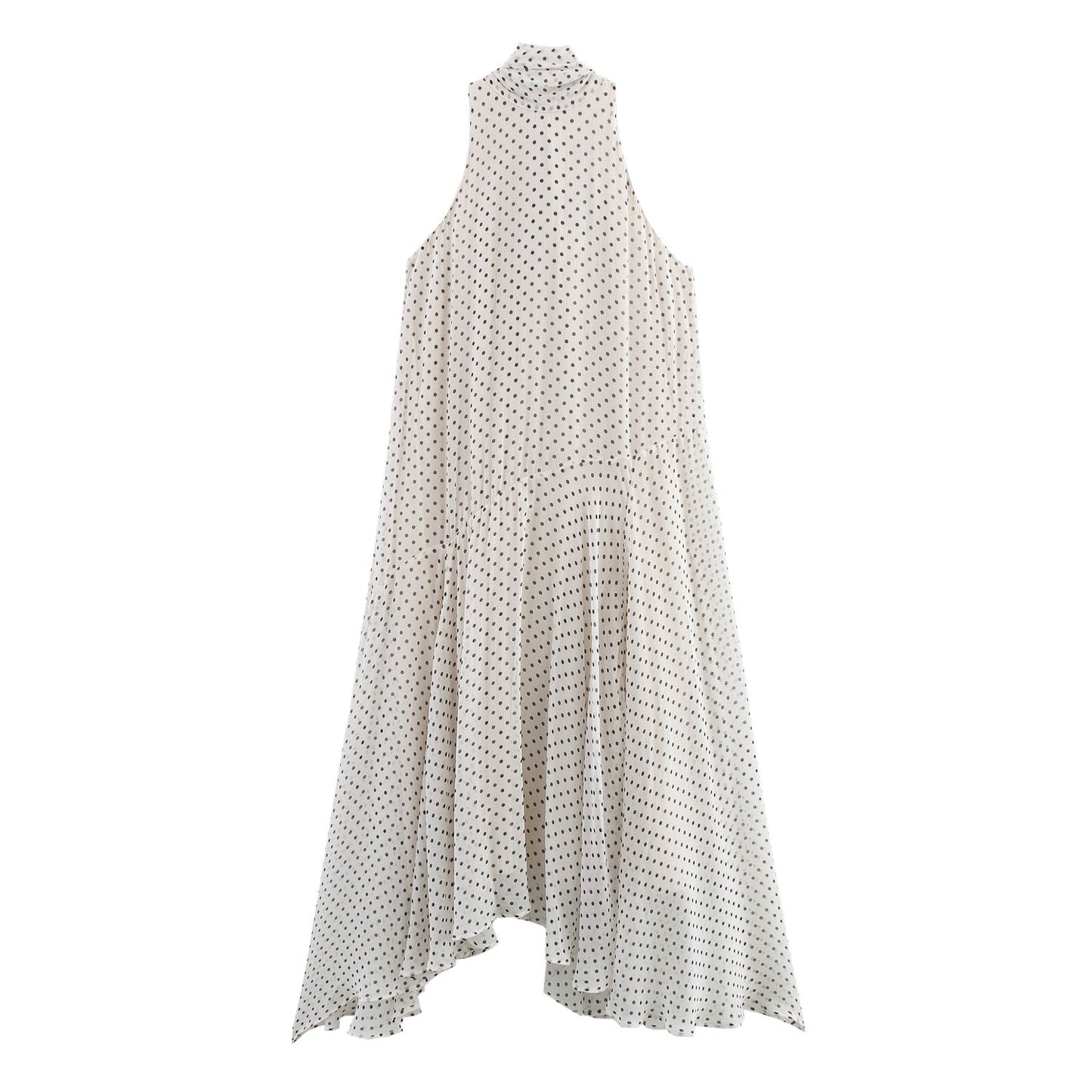 Berg-Feldt Robe longue pour femme, fluide, asymétrique, dos nu