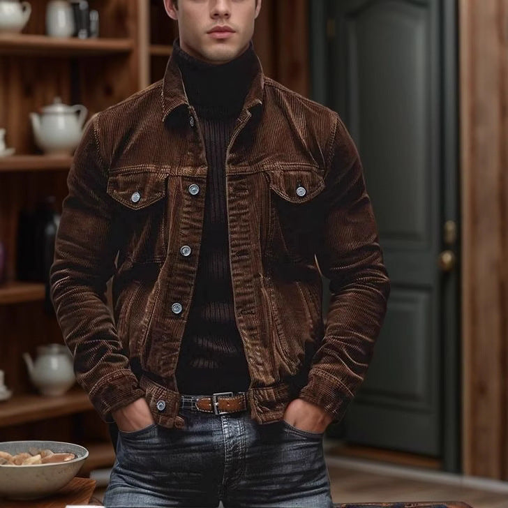 Herren modische Cordjacke mit authentischem Look Berg-Feldt