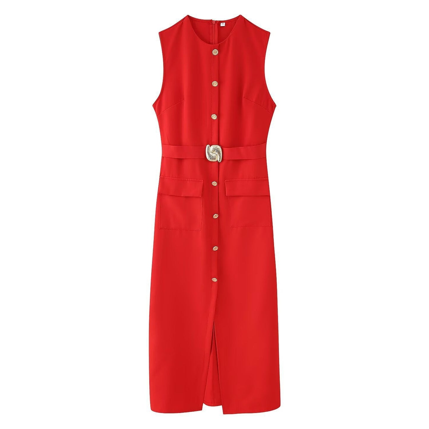 Robe midi femme Berg-Feldt avec ceinture et poches