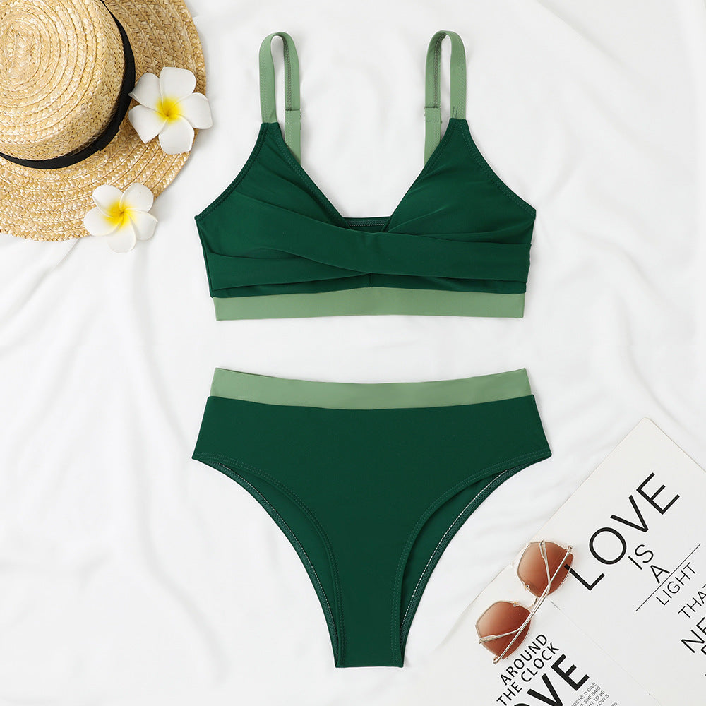 Ensemble de bikini Berg-Feldt pour femme avec col torsadé