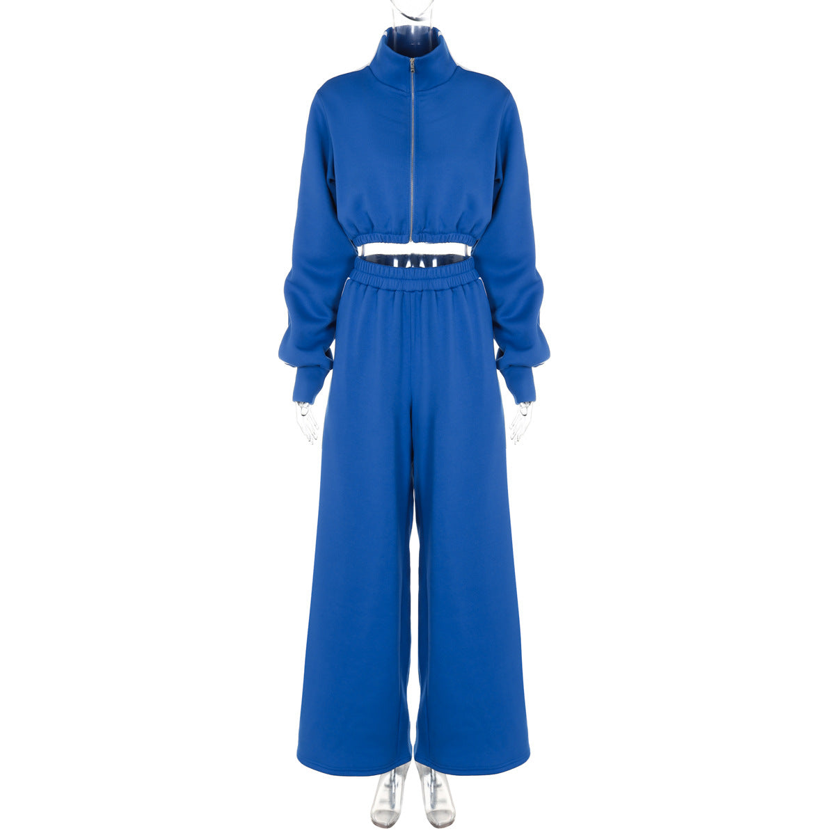Ensemble deux pièces de sport pour femme : Top à col montant et pantalon large de berg-feldt