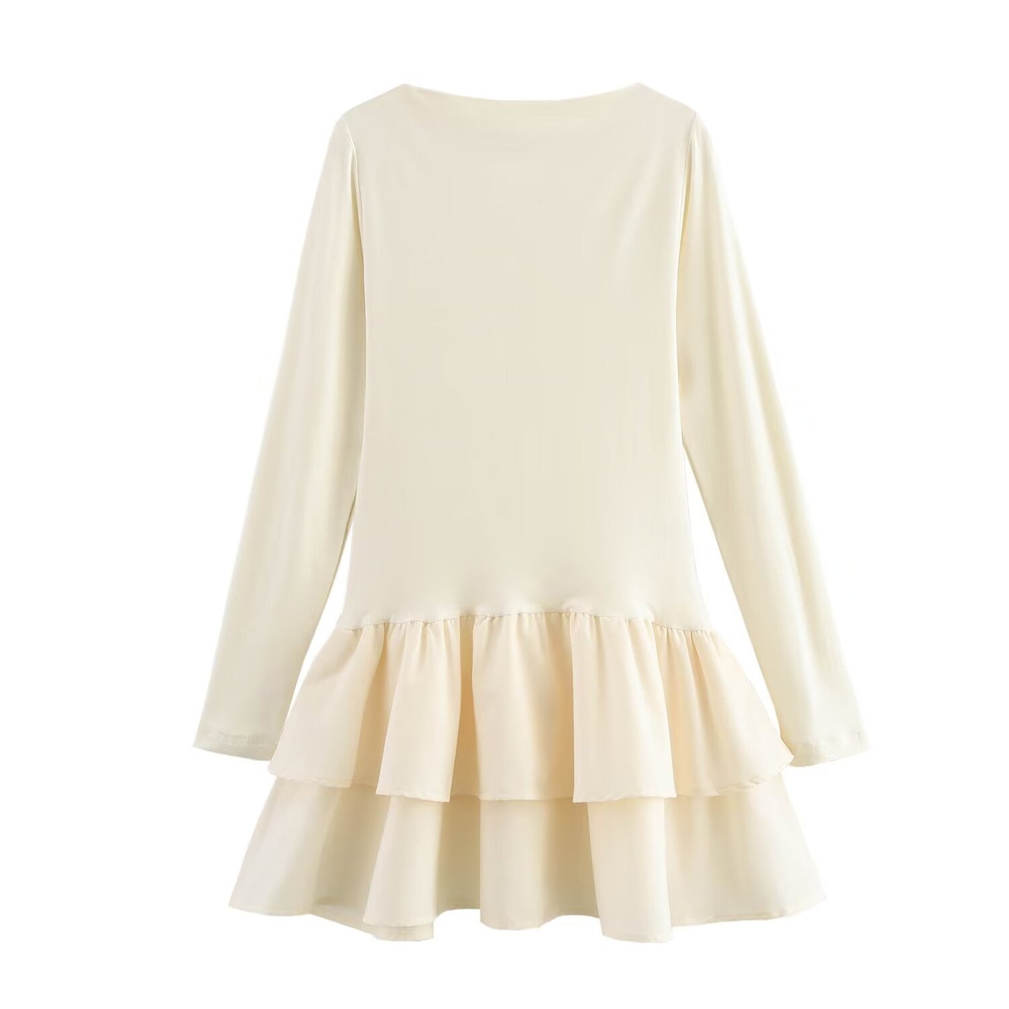 Robe à manches longues et ourlet volanté Berg-Feldt pour femme