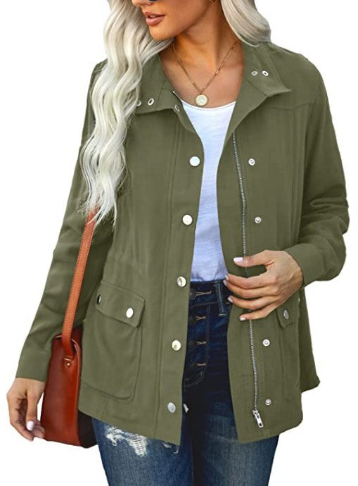 Damen Alltagsjacke mit funktionalen Taschen und Kapuze Berg-Feldt