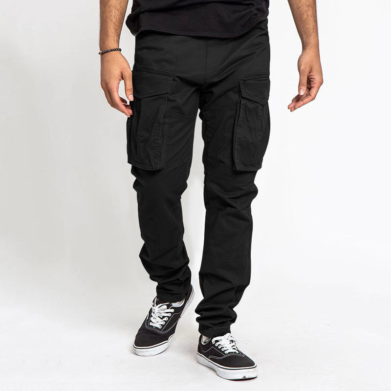 Pantalon cargo à la mode pour hommes avec poches multifonctions et taille élastique Berg-Feldt