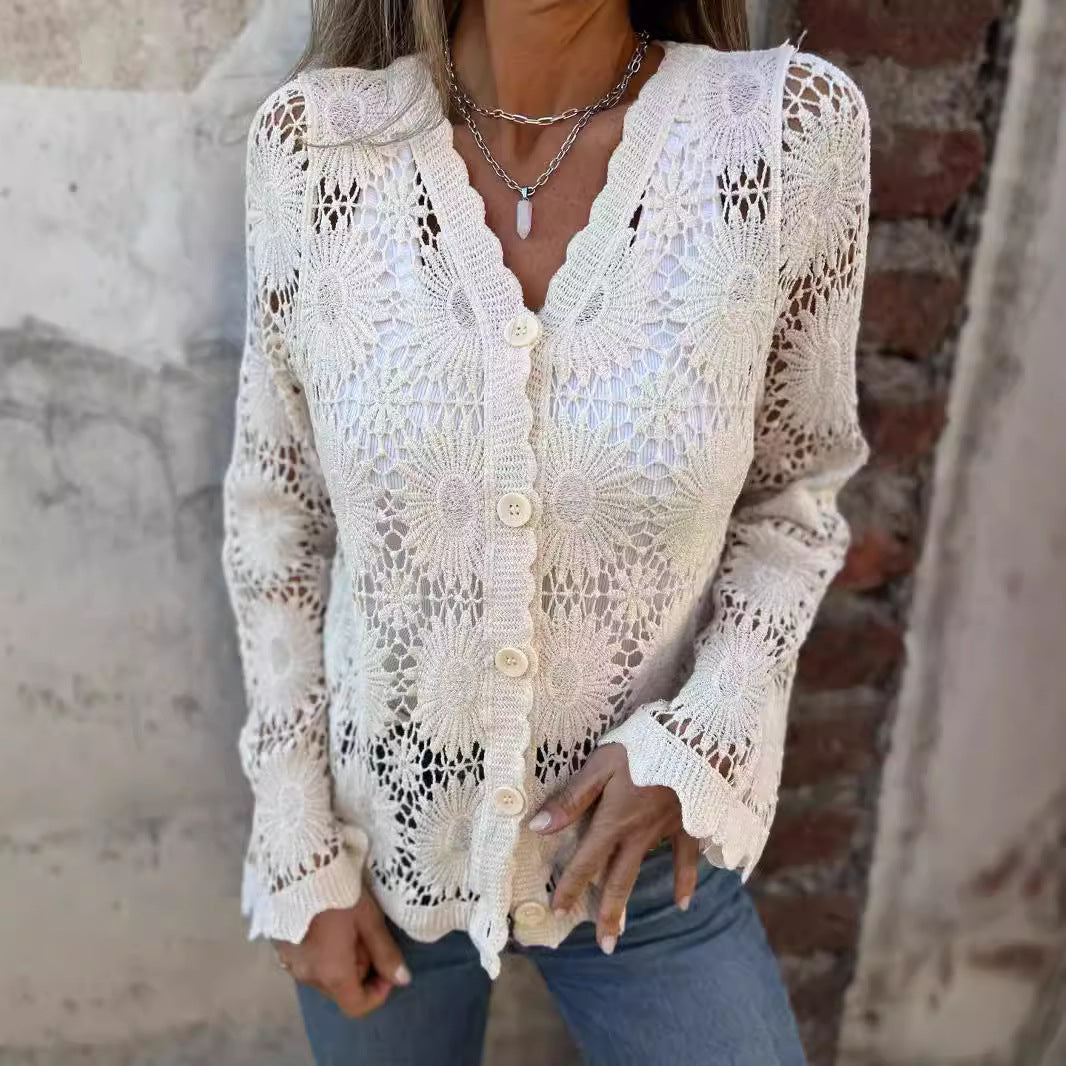 Élégant cardigan en crochet pour femme de berg-feldt