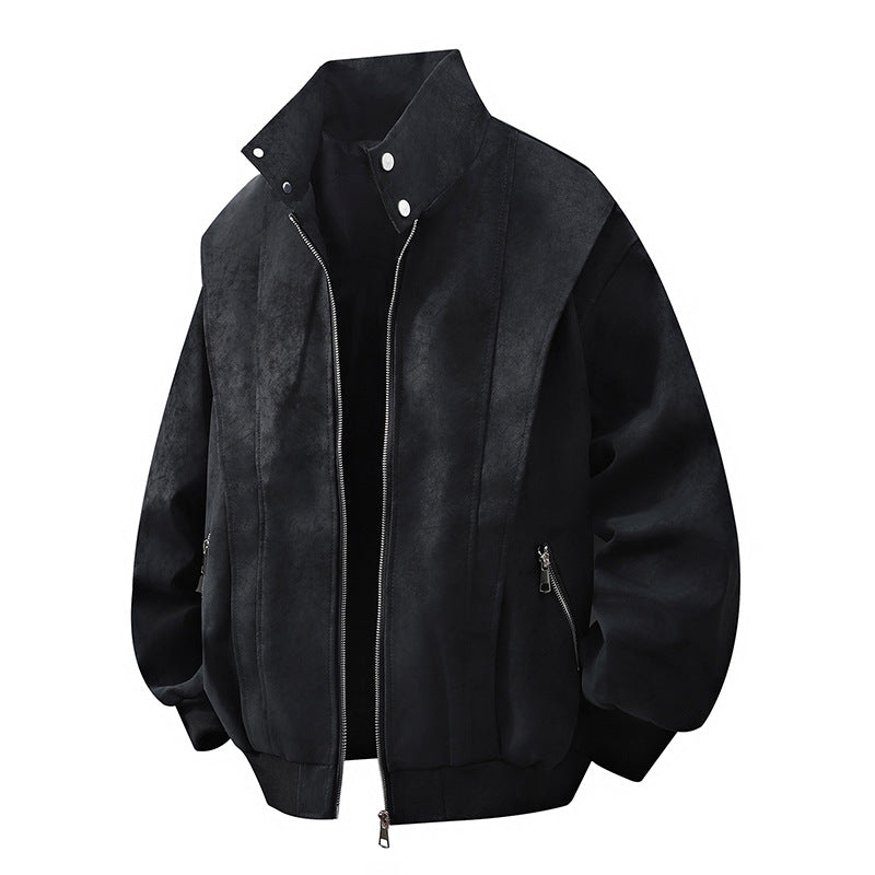 Veste mi-saison femme de créateur avec col montant et poches zippées pratiques Berg-Feldt