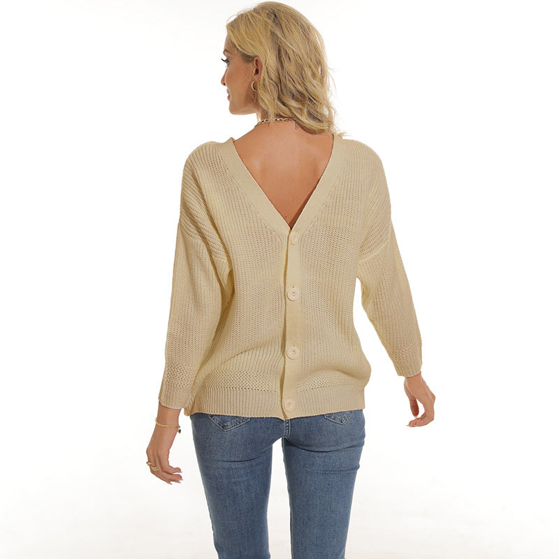 Cardigan femme col V profond et patte de boutonnage Berg-Feldt