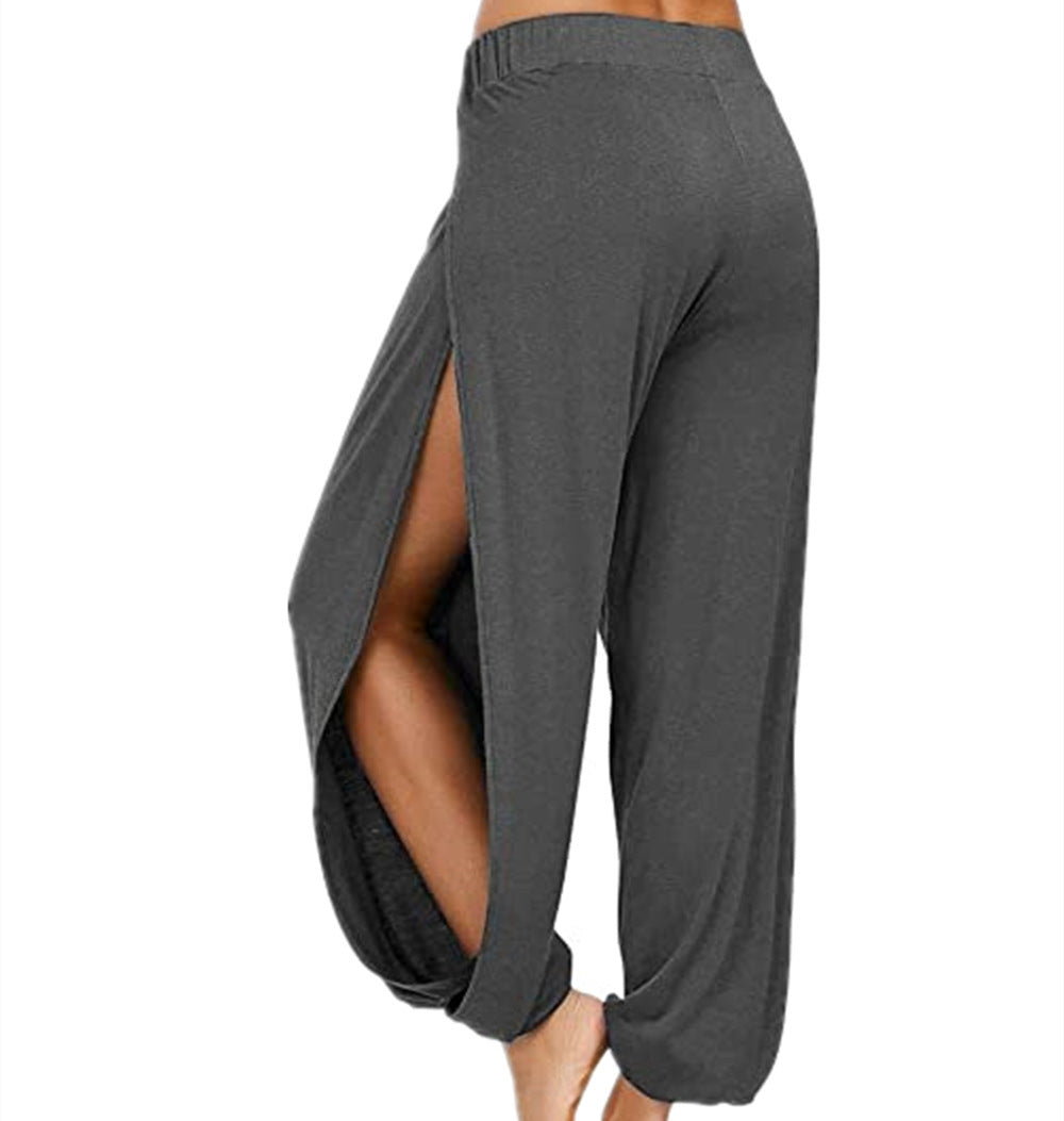 Pantalon Harem Ample Fendu sur les Côtés pour Femme Berg-Feldt