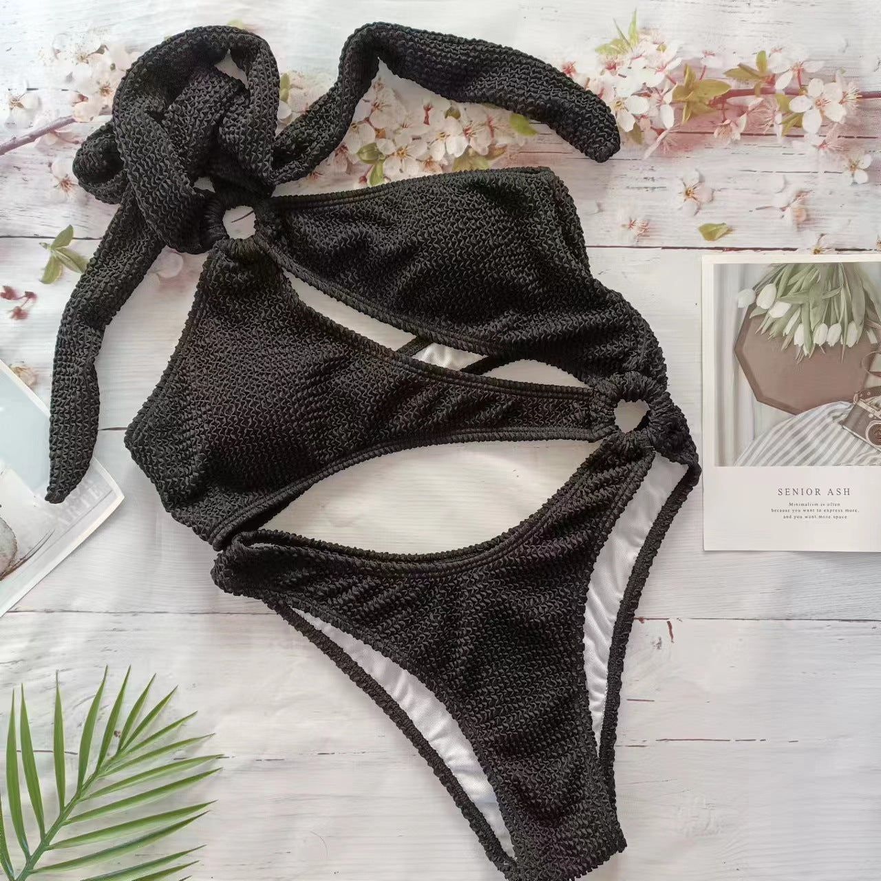 Women's High-Cut One-Shoulder Bikini Set berg-feldt