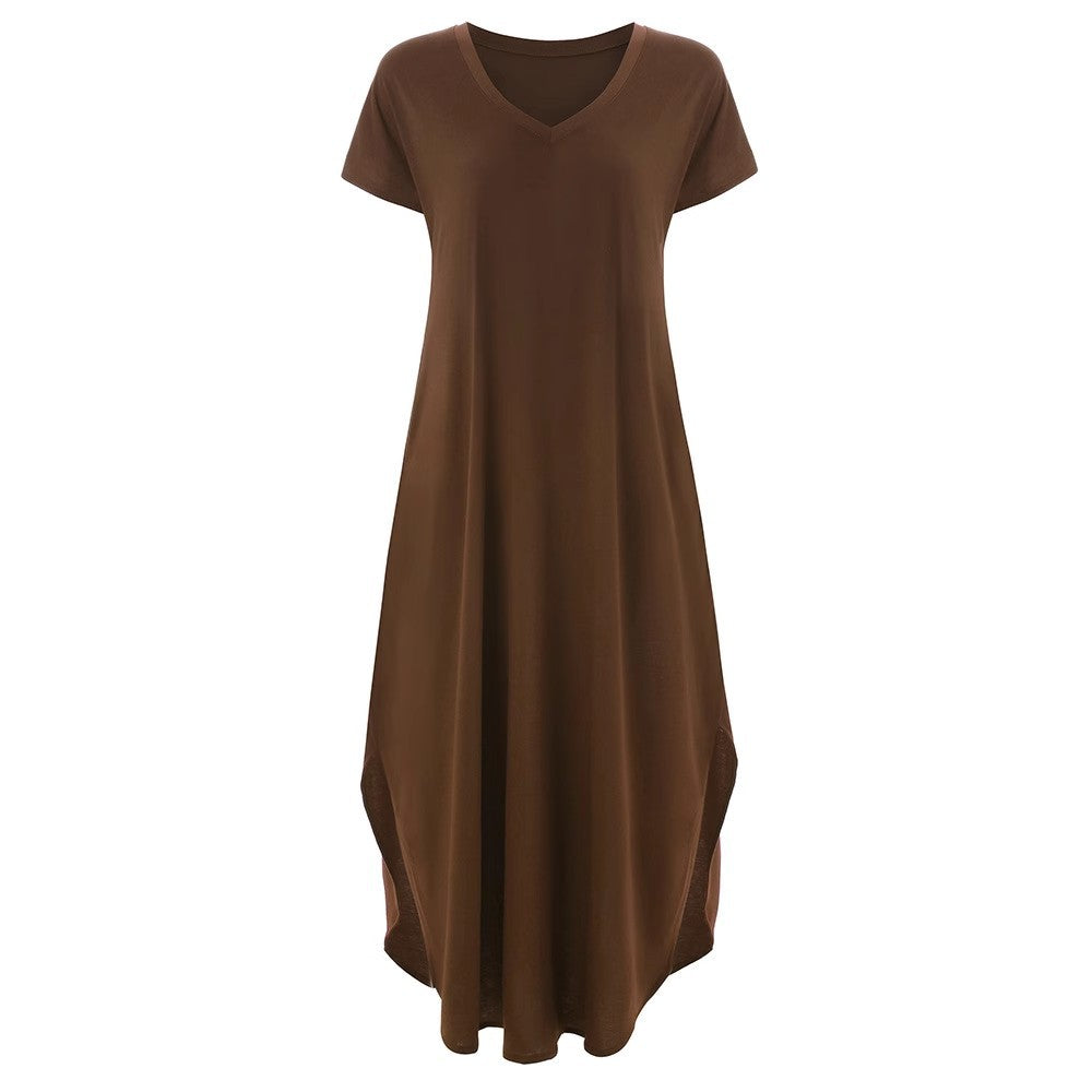 Robe longue élégante à dos nu et coupe fluide de berg-feldt