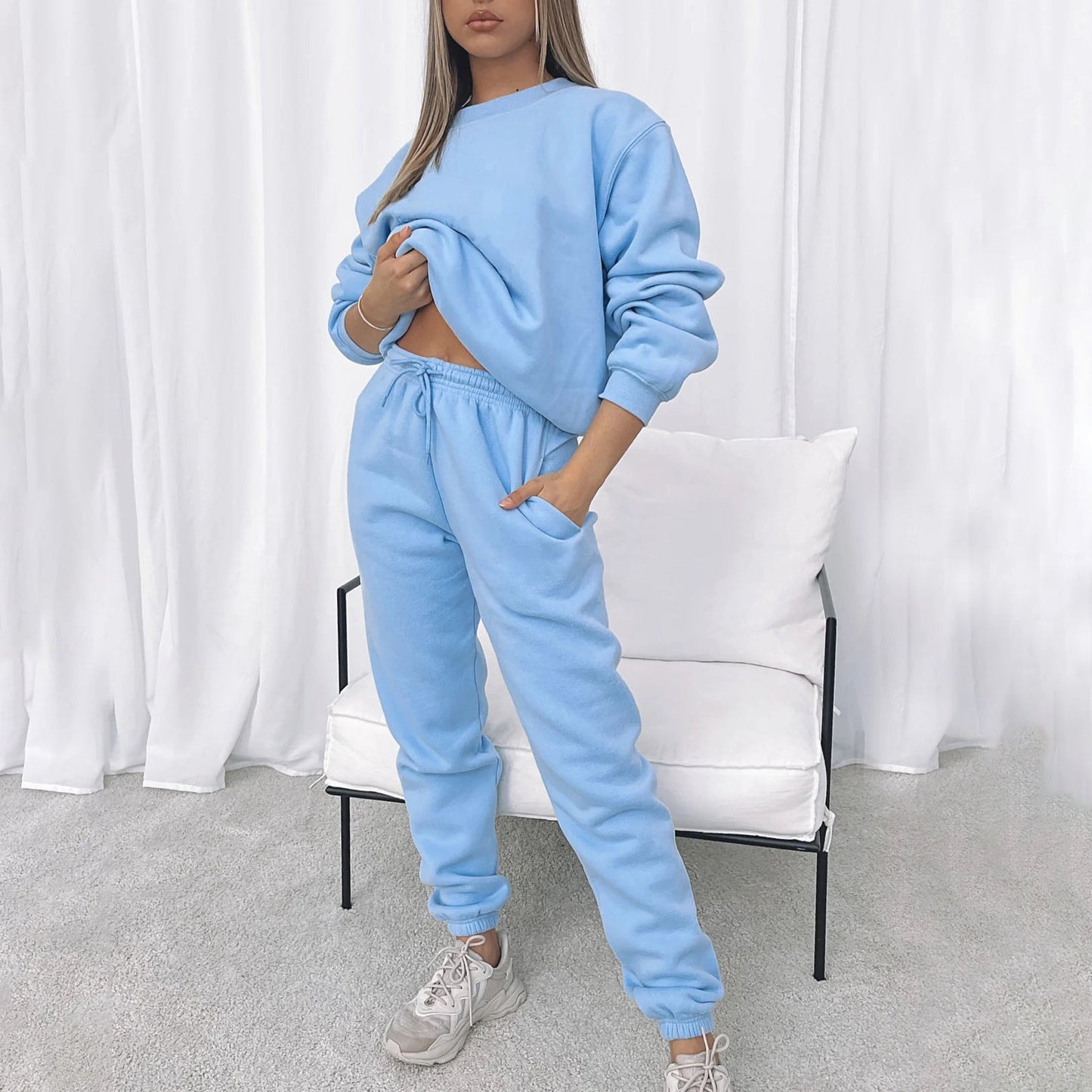 Ensemble loungewear femme tendance oversize en polaire douce Berg-Feldt