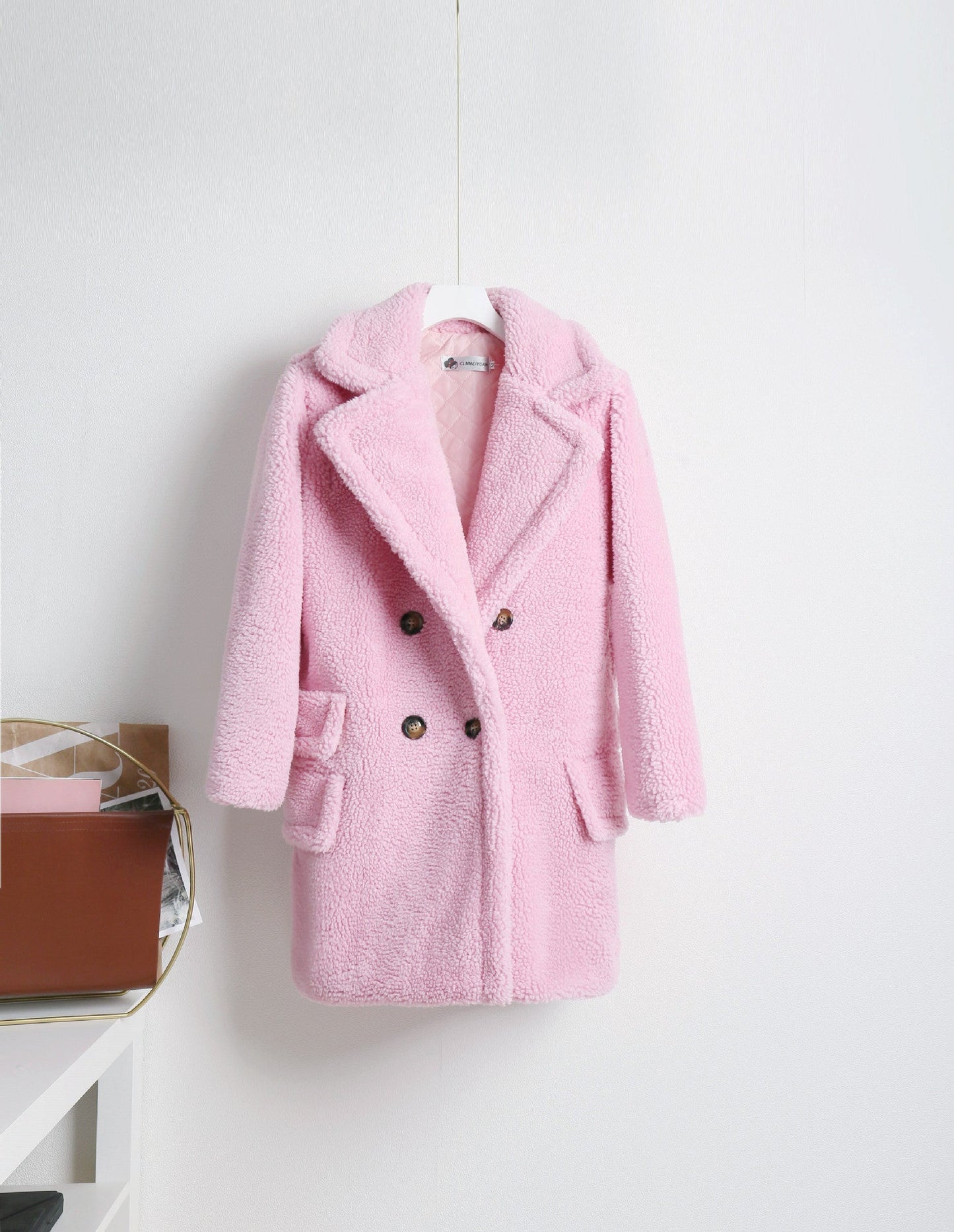 Manteau douillet à double boutonnage pour femme Berg-Feldt