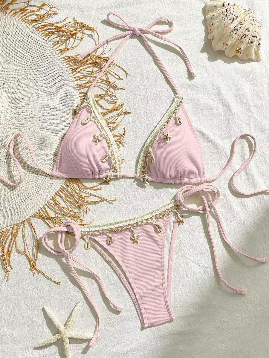 Haut de maillot de bain à franges pour femme de berg-feldt
