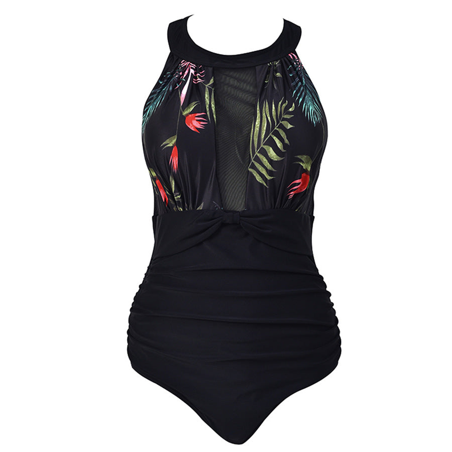 Maillot de bain femme à pois à col haut berg-feldt