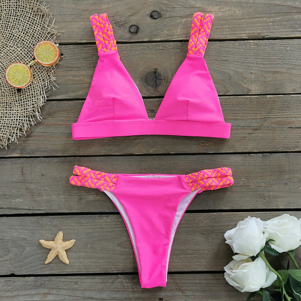 Ensemble de bikini pour femme avec bretelles tressées tendance et coupe confortable par berg-feldt