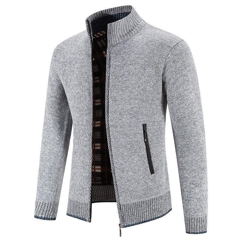 Cardigan homme à col montant avec poches zippées pratiques Berg-Feldt