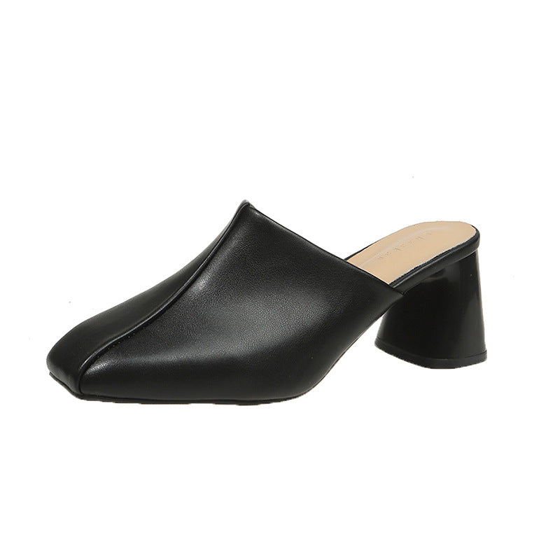 Elegante Damen-Mules mit offenem Zeh und Blockabsatz von berg-feldt