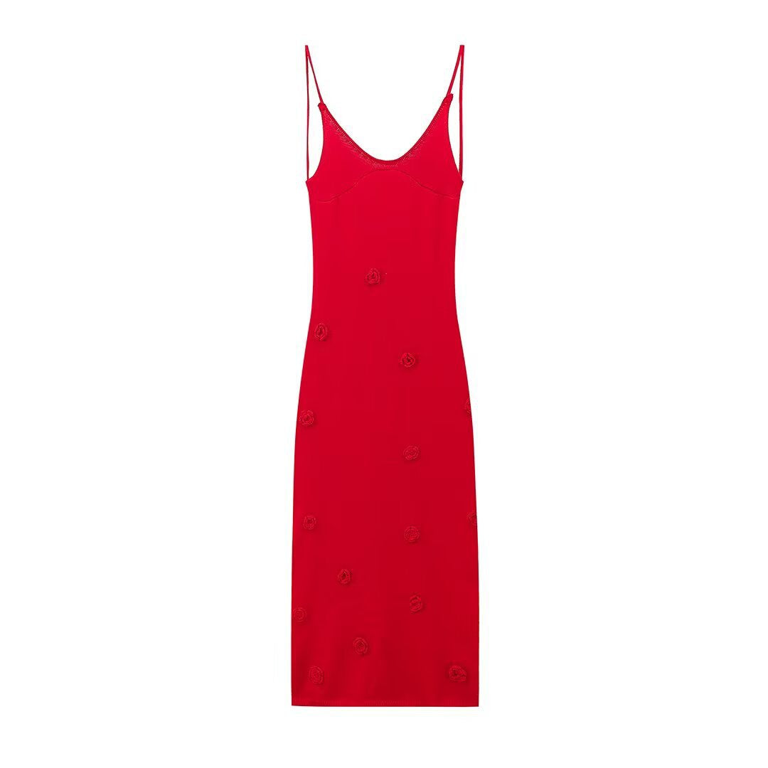 Robe longue brodée Berg-feldt pour femme