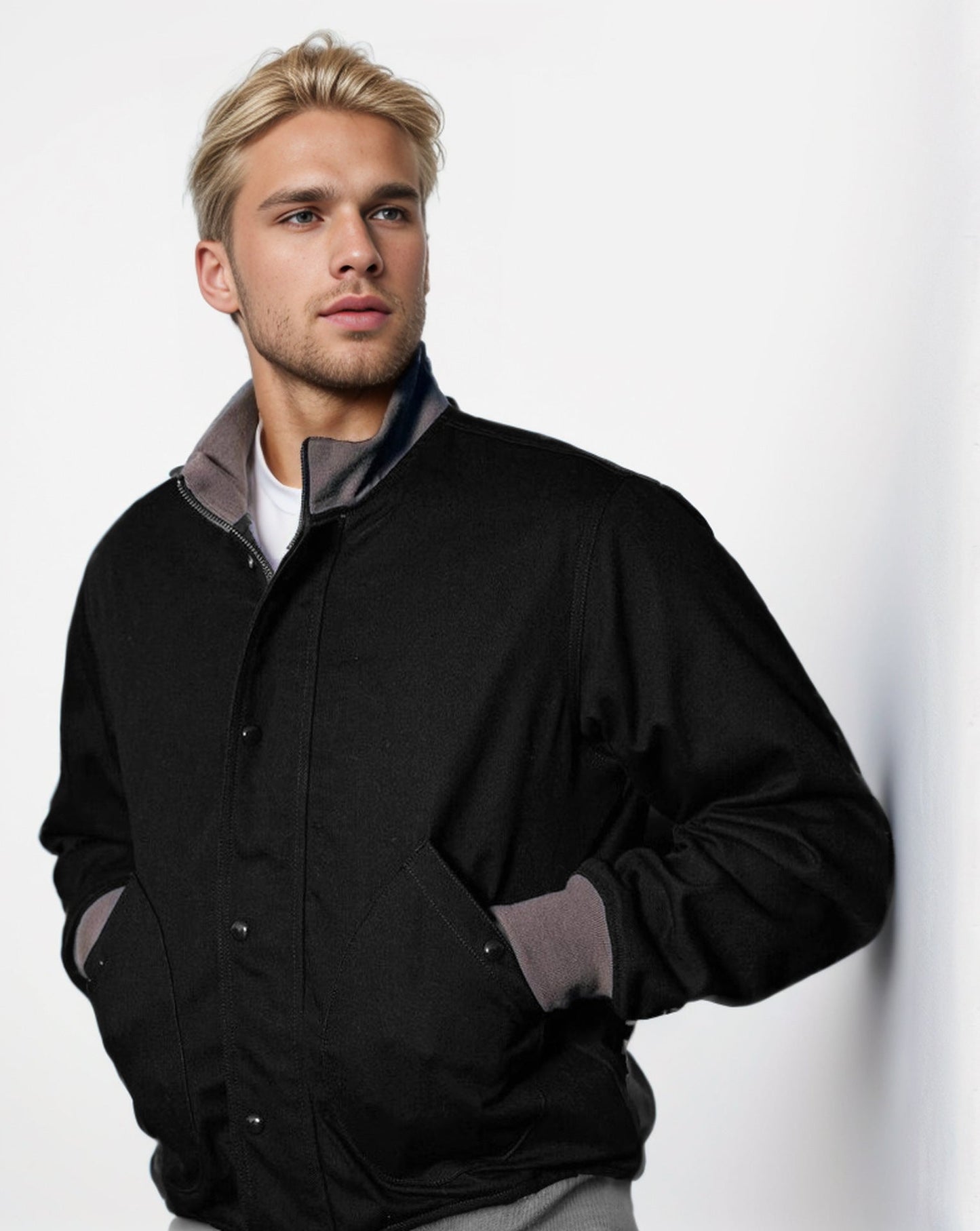 Veste mi-saison décontractée pour homme avec col haut et poches pratiques Berg-Feldt