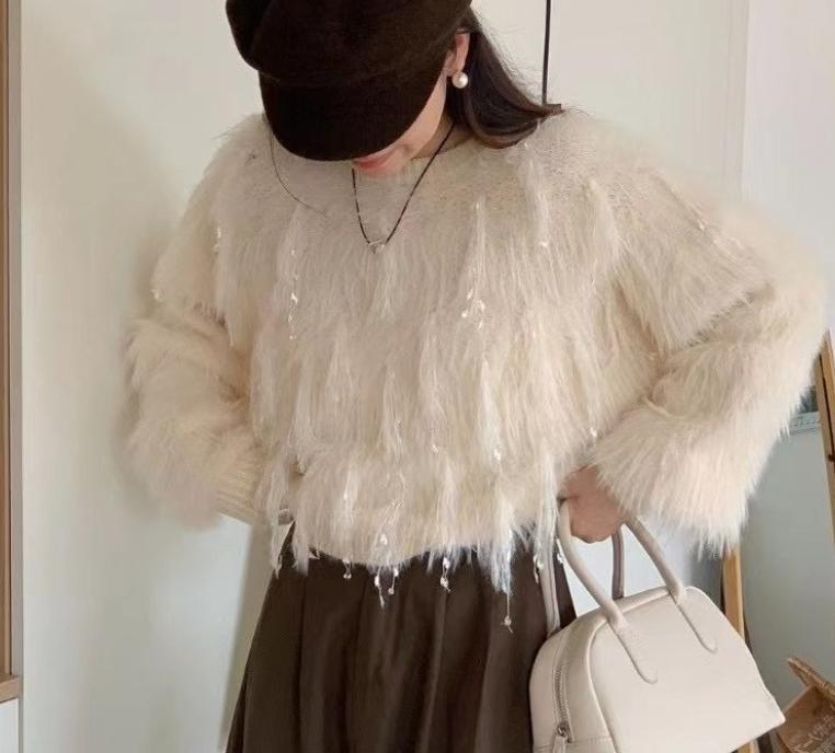 Damen Pull tricoté douillet avec détails uniques Berg-Feldt