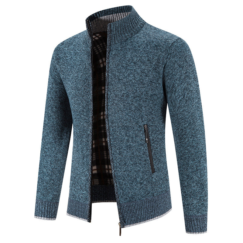 Cardigan homme à col montant avec poches zippées pratiques Berg-Feldt