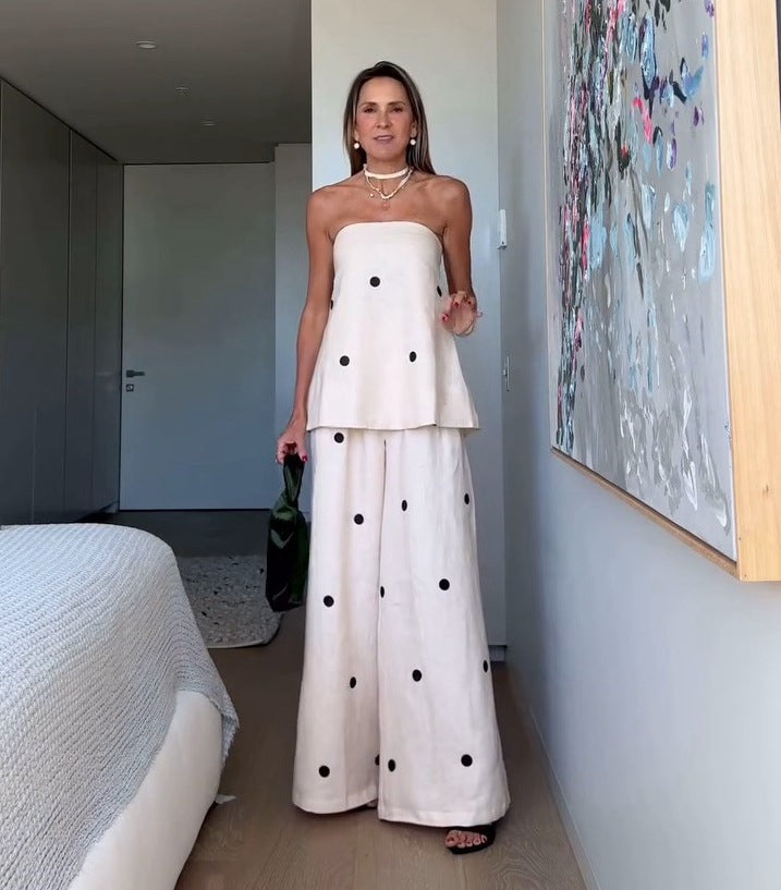 Elegantes Damen Zweiteiler-Outfit mit weitem Top von berg-feldt