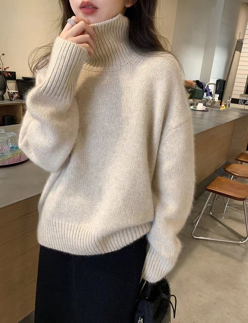 Col roulé douillet en tricot de qualité supérieure pour femme Berg-Feldt