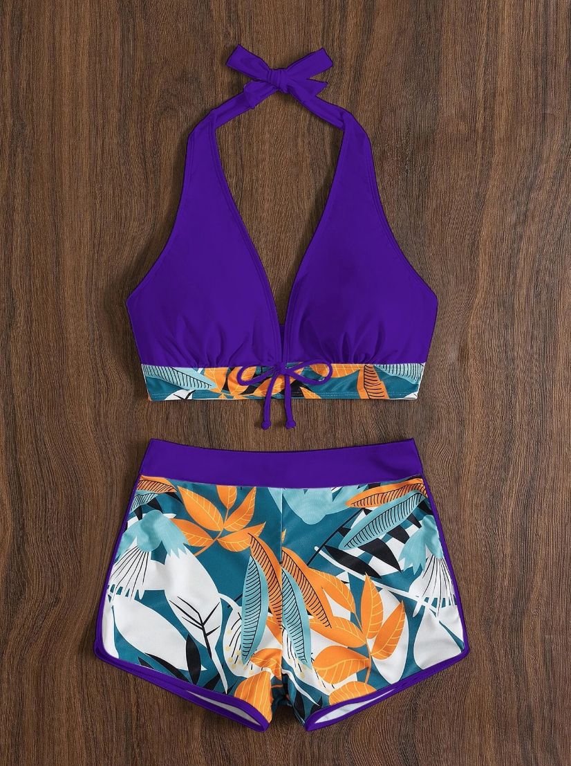 Ensemble bikini femme imprimé floral avec haut réglable par berg-feldt