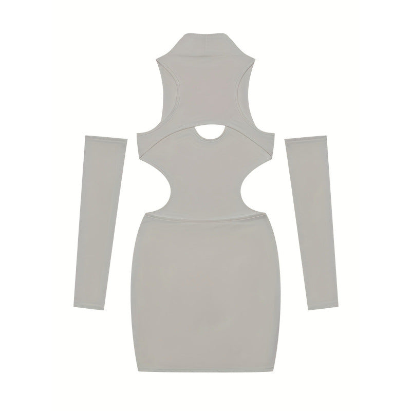 Robe ajustée pour femme avec découpes et manches longues de berg-feldt