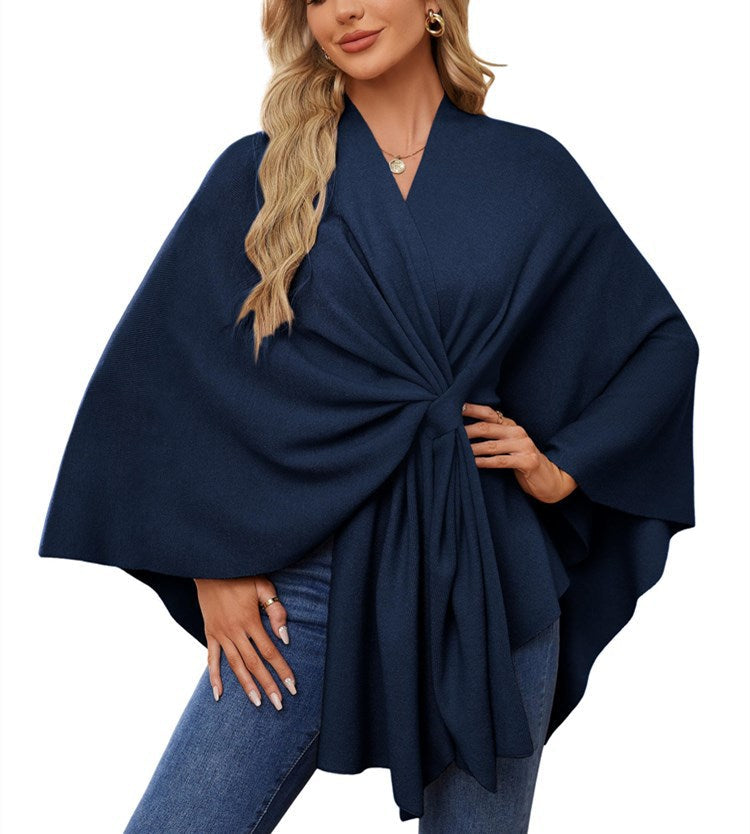 Pull-over cache-cœur élégant pour femme à coupe asymétrique Berg-Feldt