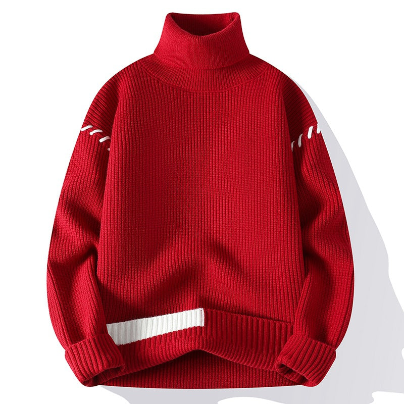 Pull à col roulé épais pour femme avec détails décoratifs sur les manches Berg-Feldt