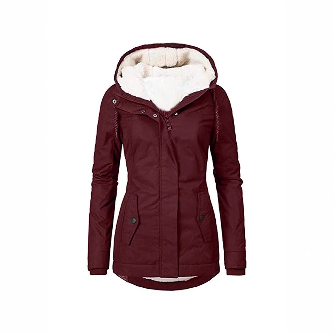 Damen warme Outdoor-Jacke mit kuscheligem Futter Berg-Feldt