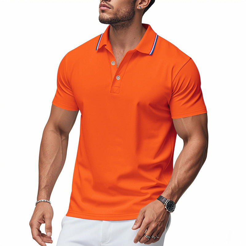 Polo pour homme avec col moderne et technologie de gestion de l'humidité Berg-Feldt