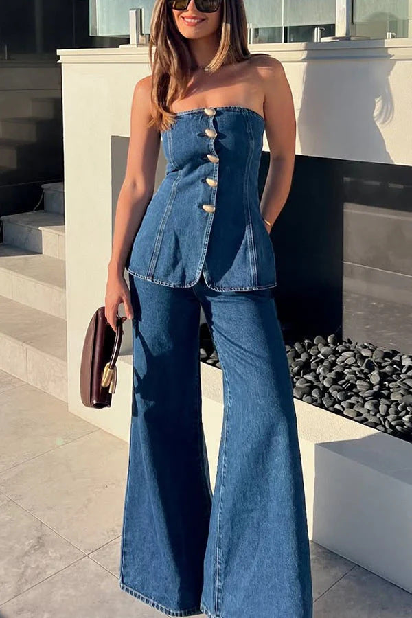 Ensemble couture denim Berg-feldt pour femme