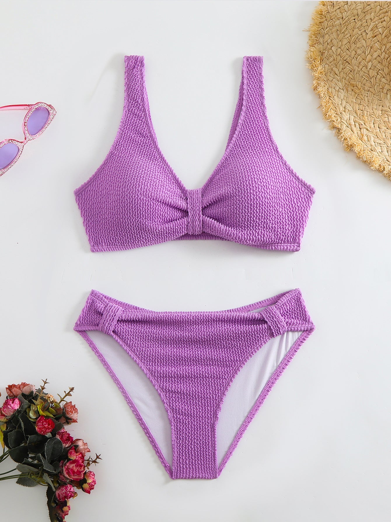 Haut de maillot bralette et culotte taille haute Berg-Feldt pour femme
