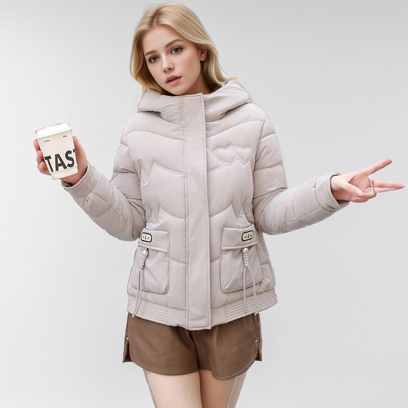 Veste d'hiver matelassée pour femme avec col à capuche réglable et poches latérales fonctionnelles Berg-Feldt
