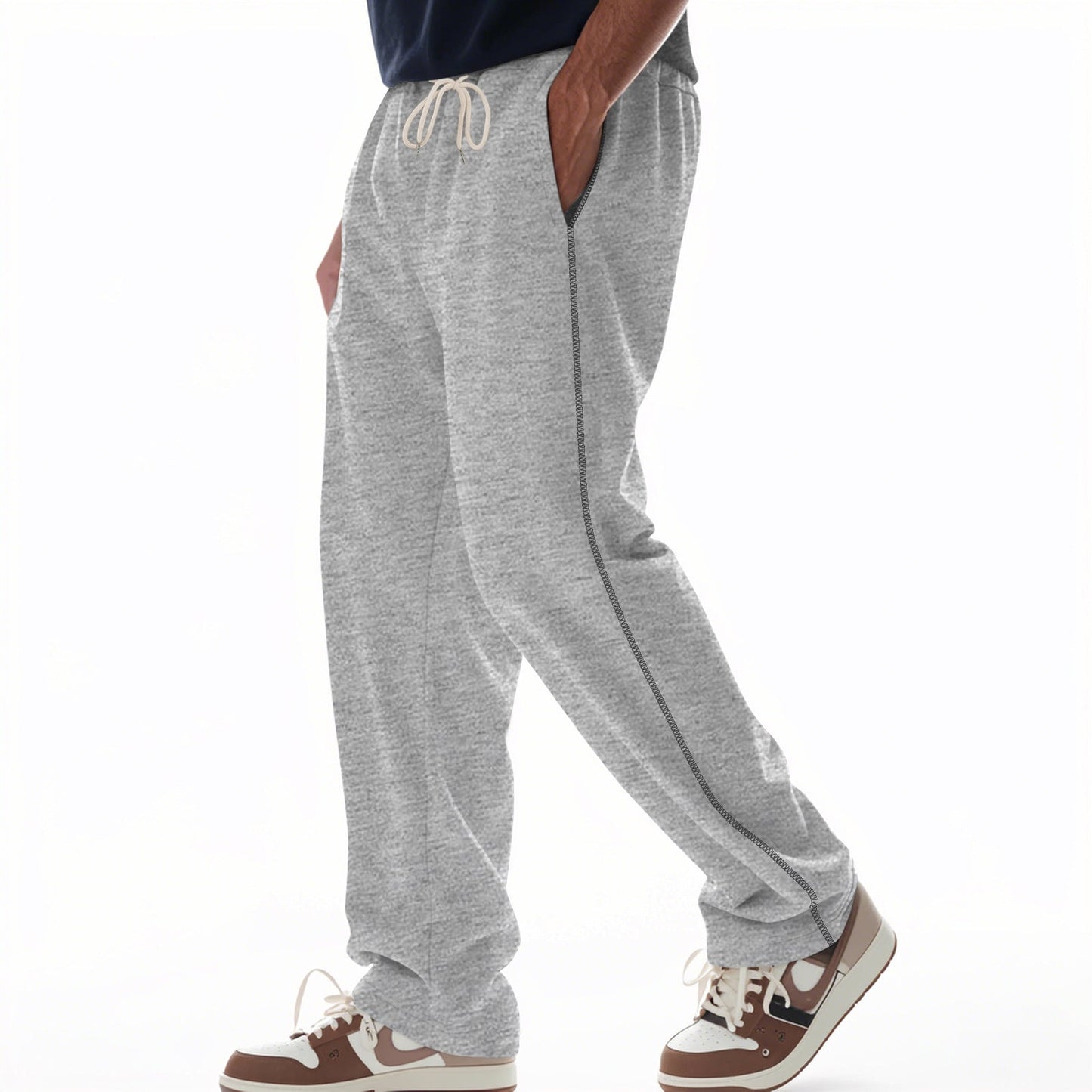 Pantalon de jogging confortable pour homme avec fermeture éclair et poches latérales Berg-Feldt