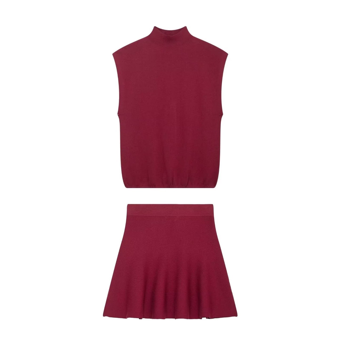 Berg-Feldt Mini-jupe évasée en tricot pour femme