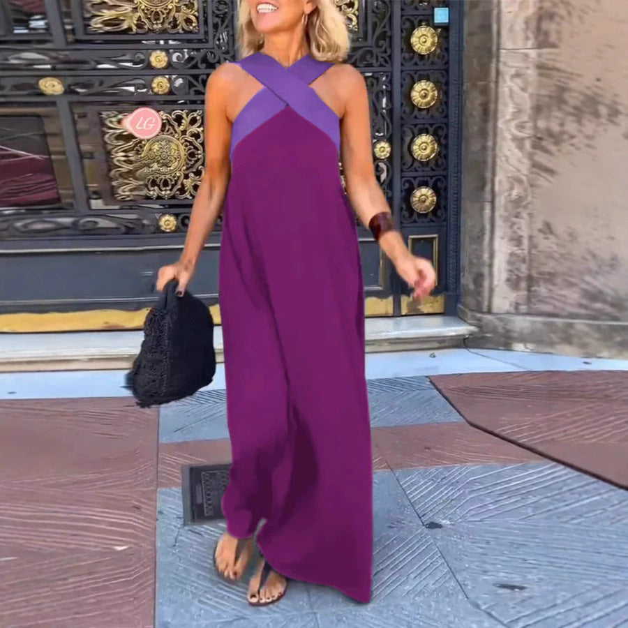Robe longue élégante pour femme avec encolure cache-cœur de berg-feldt