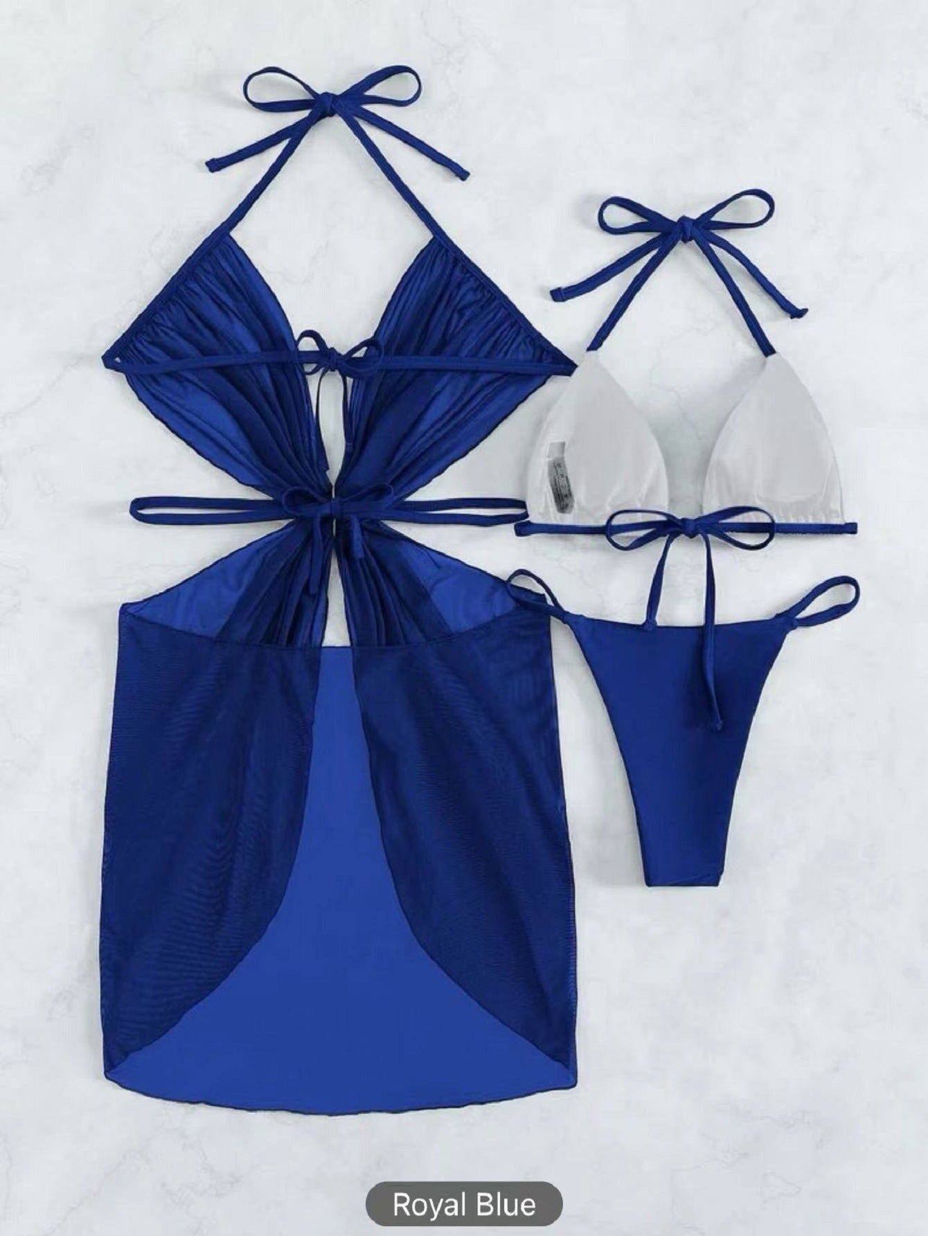 Ensemble bikini et paréo transparent femme Berg-Feldt
