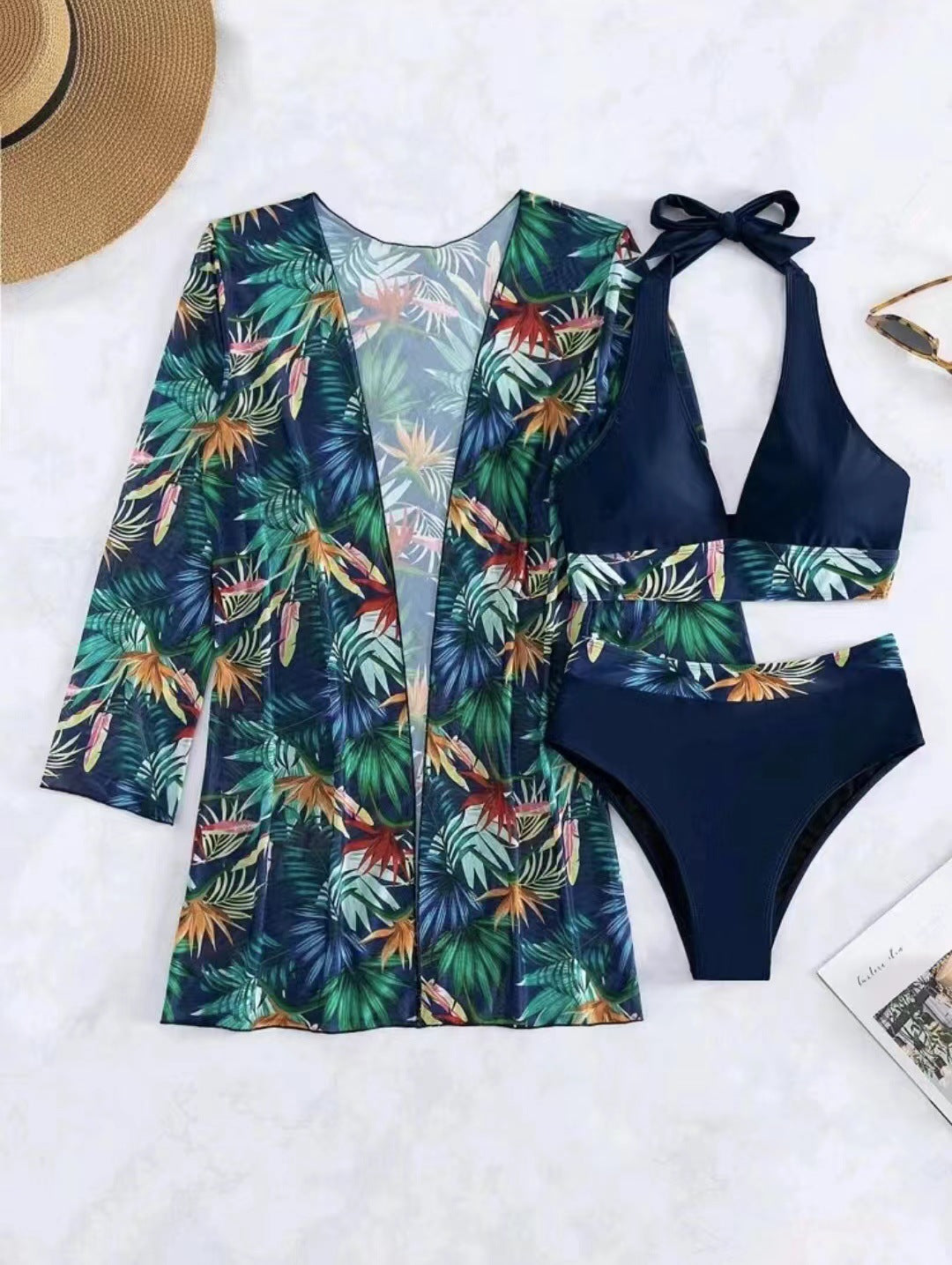 Bikini fleuri tendance pour femme avec kimono par berg-feldt