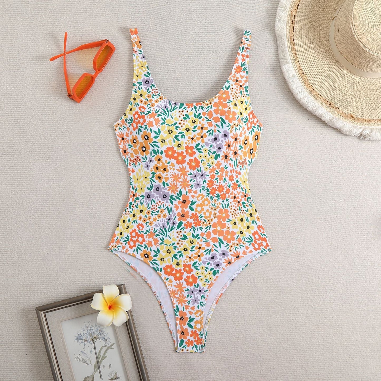 Maillot de bain sportif à fleurs pour femme de berg-feldt
