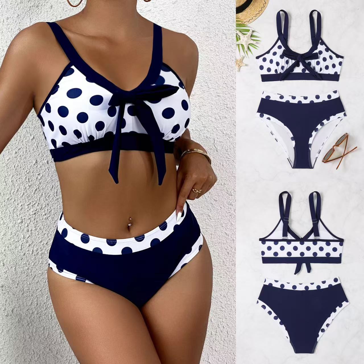 Bikiniset für Damen im klassischen Polka-Dot-Design mit verstellbaren Trägern von berg-feldt
 - berg-feldt